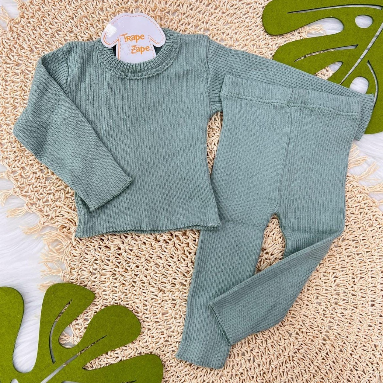 Conjunto de Linha Canelado - Verde